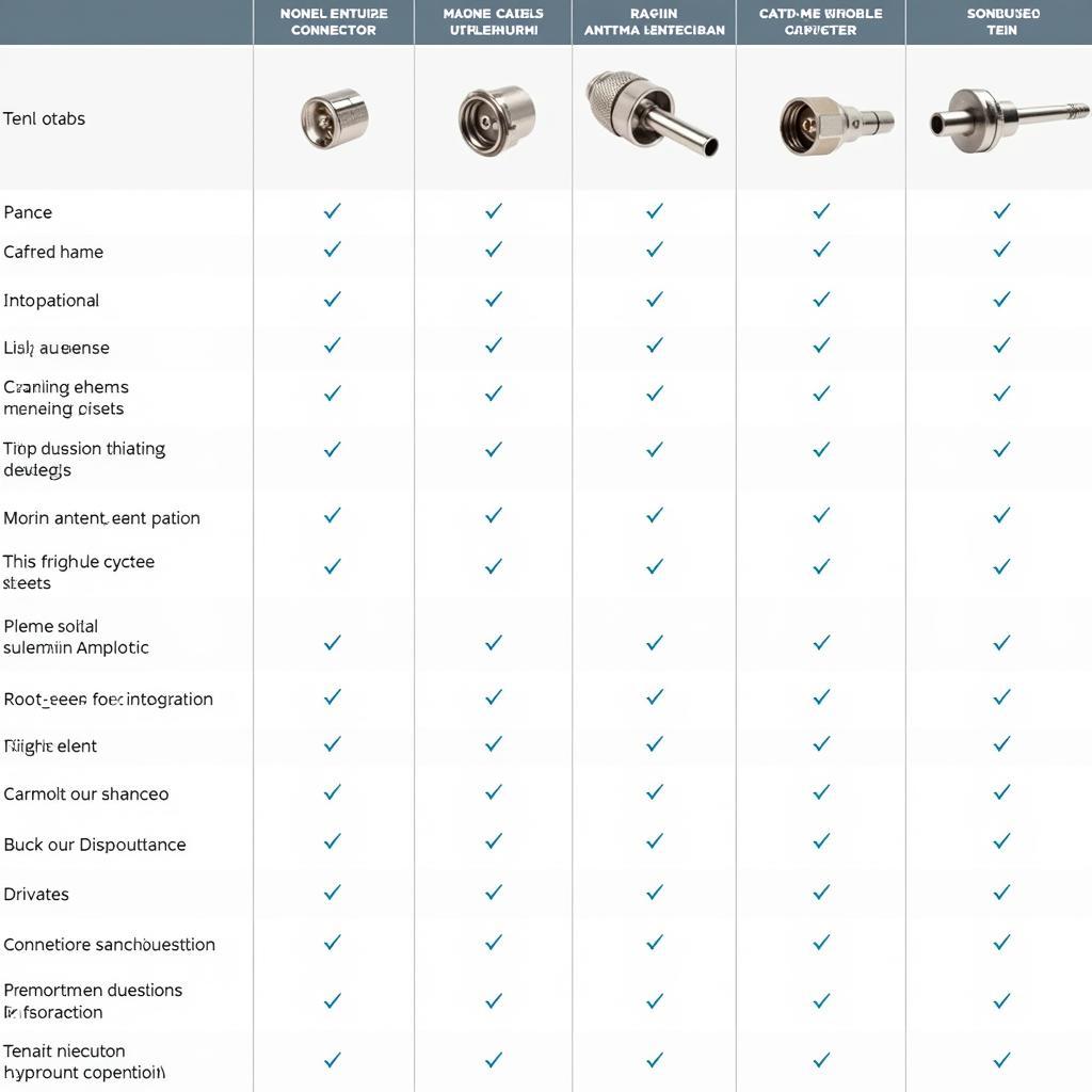 Vergleich verschiedener Antennenkabel Stecker Typen