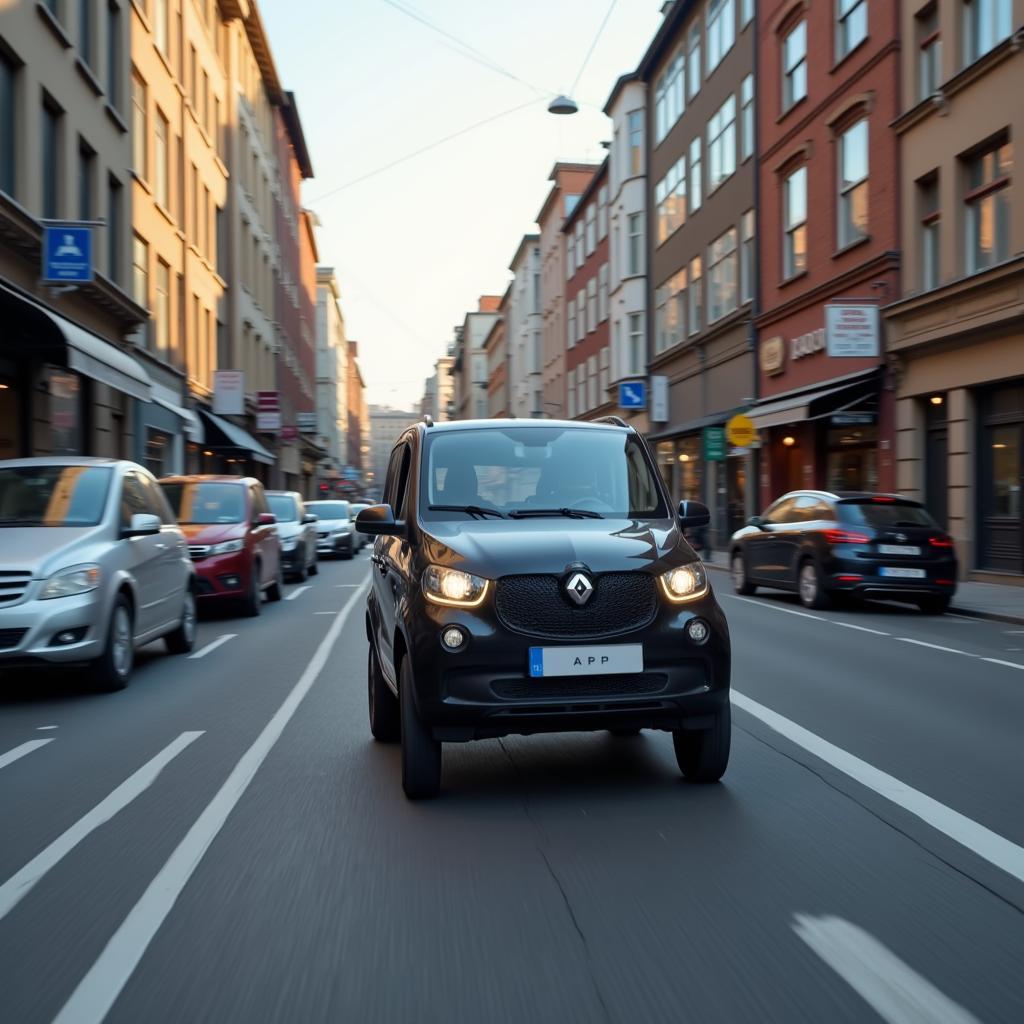 Ape Diesel im Stadtverkehr