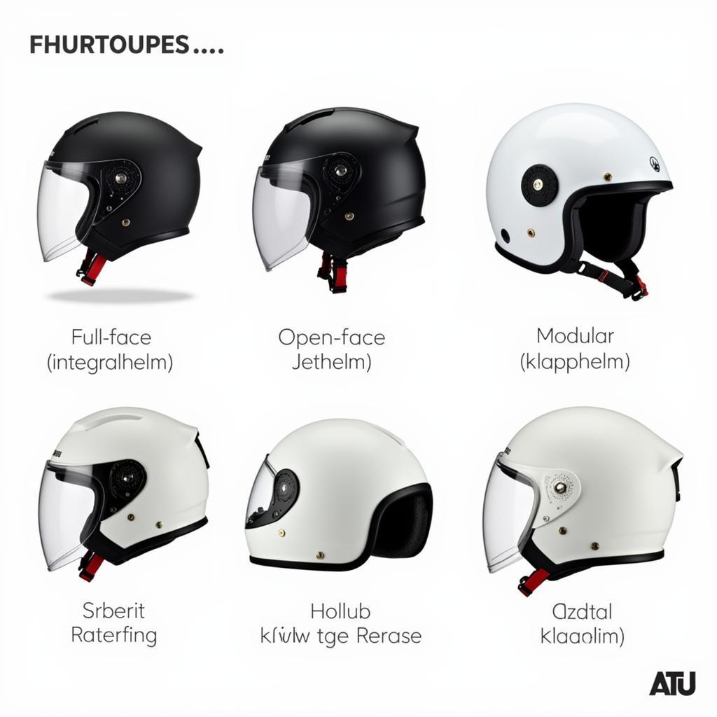 Motorradhelm Typen bei ATU: Integralhelm, Jethelm, Klapphelm