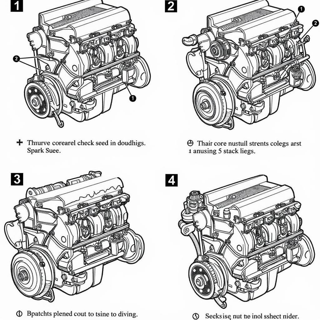 Wartung am Audi 100 5-Zylinder-Motor