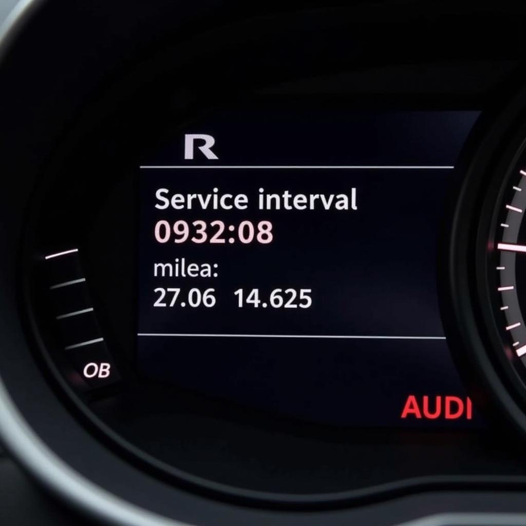 Audi A3 Service-Intervall Anzeige