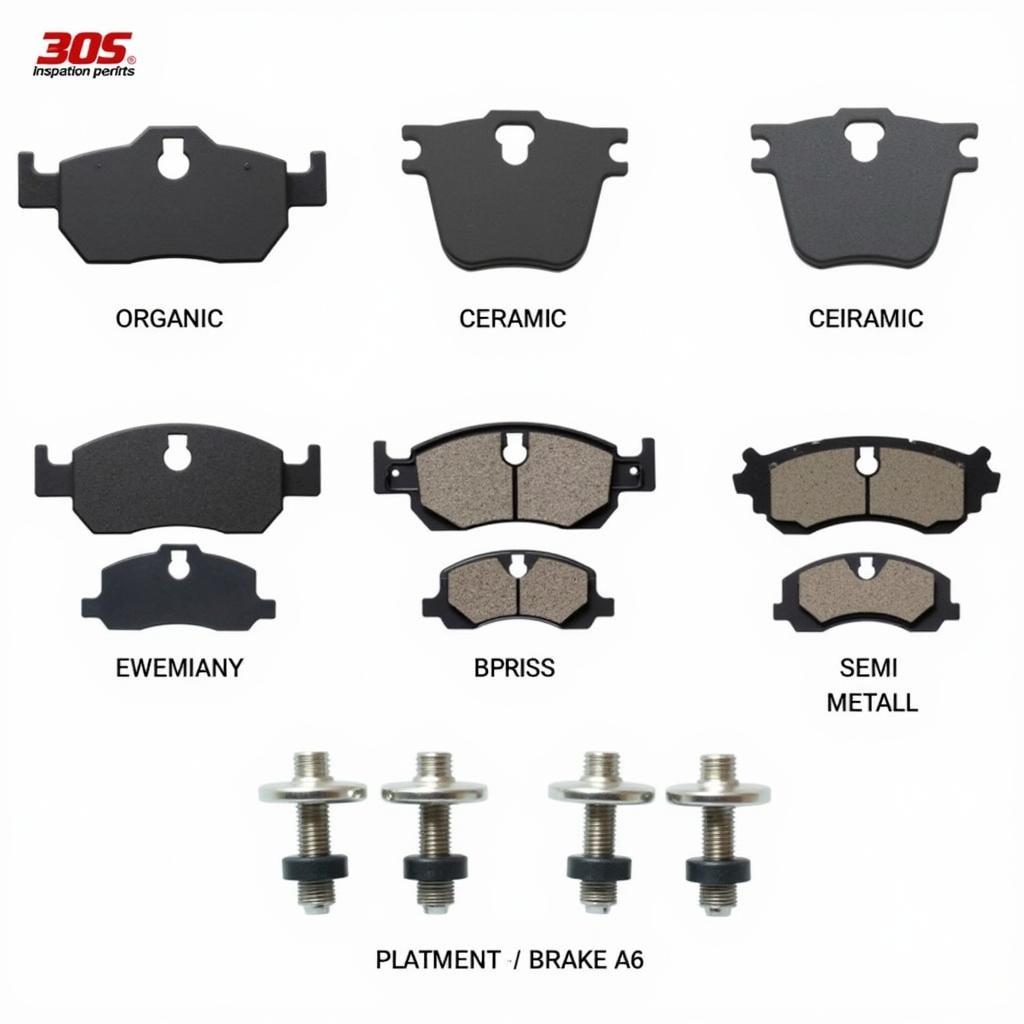 Verschiedene Bremsbelagtypen für den Audi A6