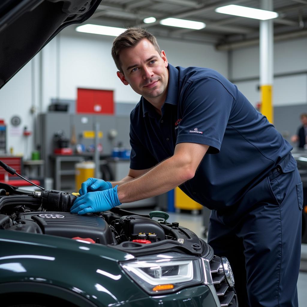 Service in der Audi Werkstatt Erfurt Glinicke