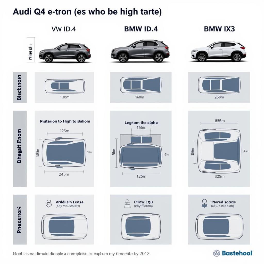 Audi Q4 e-tron Maße Vergleich