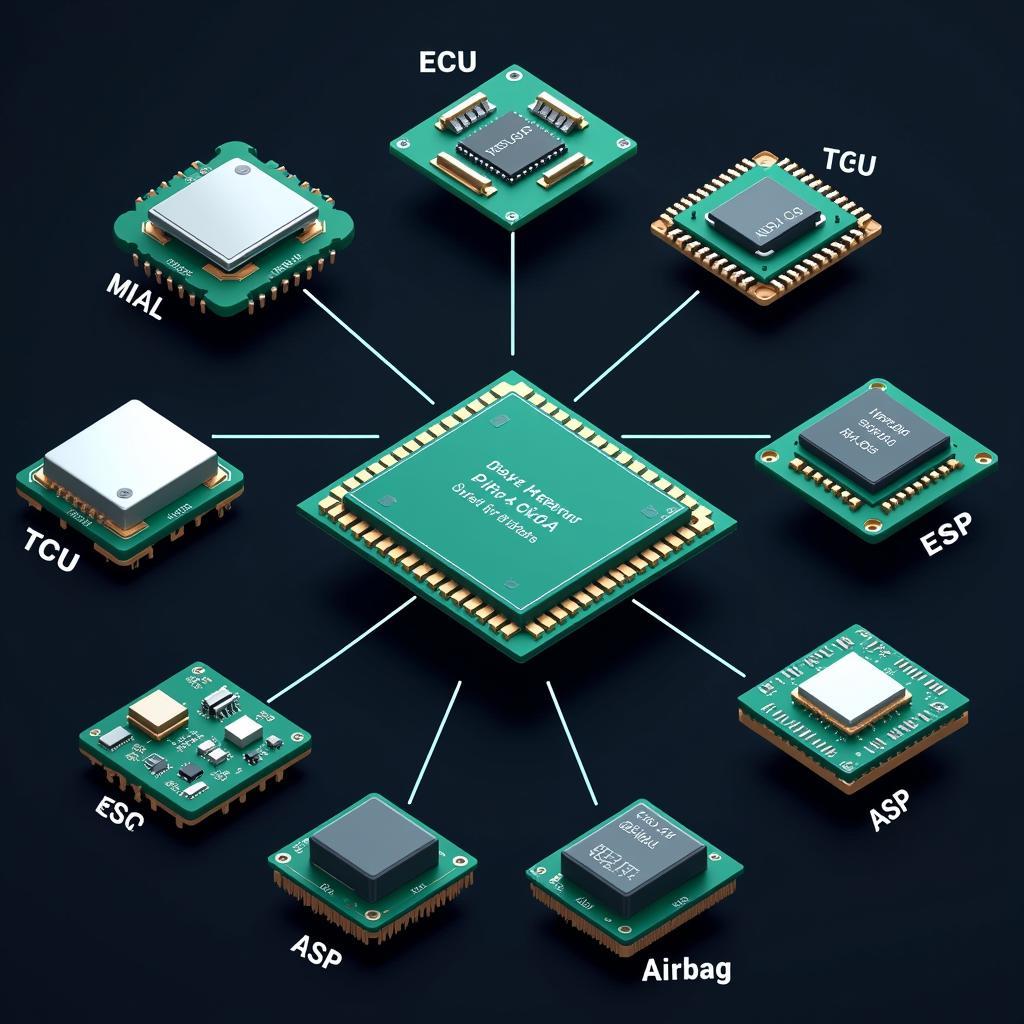 Verschiedene Typen von Auto Chips