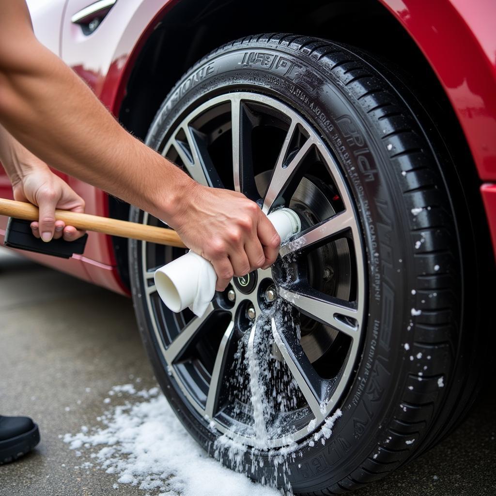 Auto Waschen Waschbox Felgen