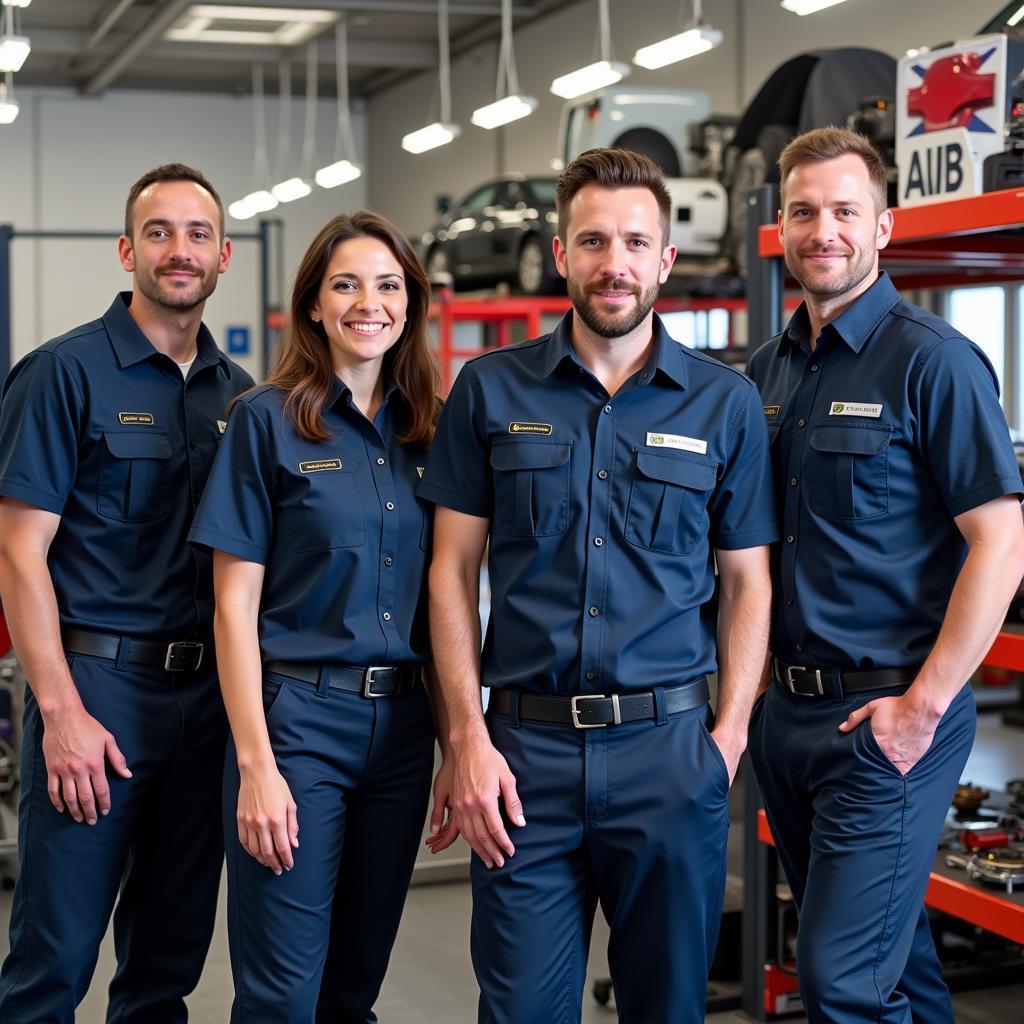 Das Werkstatt-Team von Autohaus Bischoff und Hamel