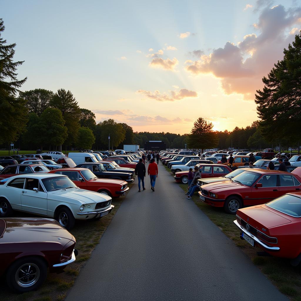 Autokino Automarkt Essen Atmosphäre