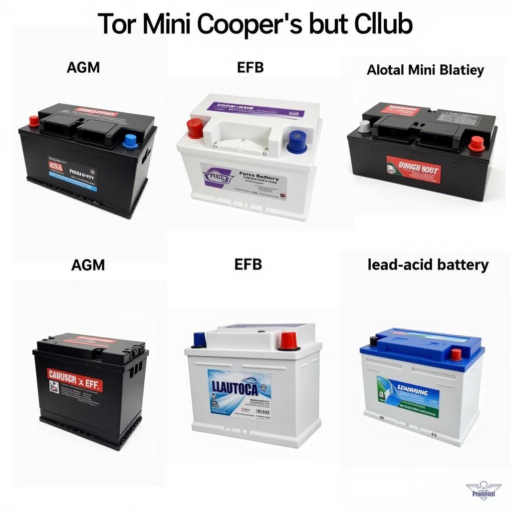 Verschiedene Batterietypen für Mini-Fahrzeuge