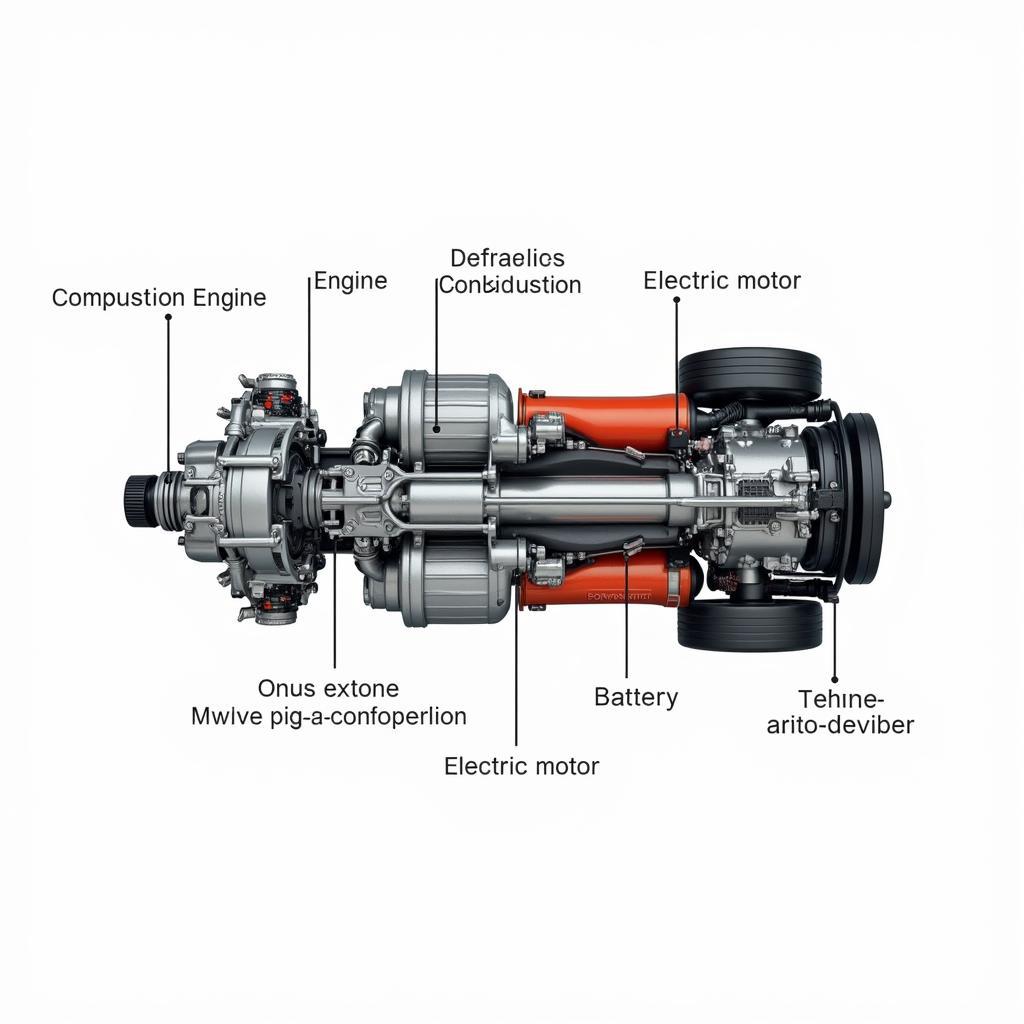 Aufbau eines Benzin-Hybrid-Motors