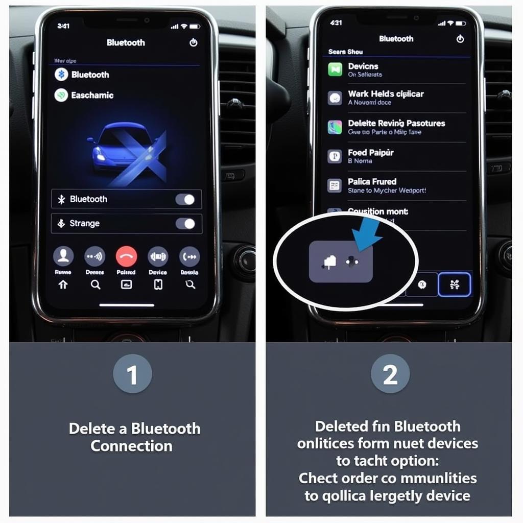 Bluetooth Verbindung löschen im Auto