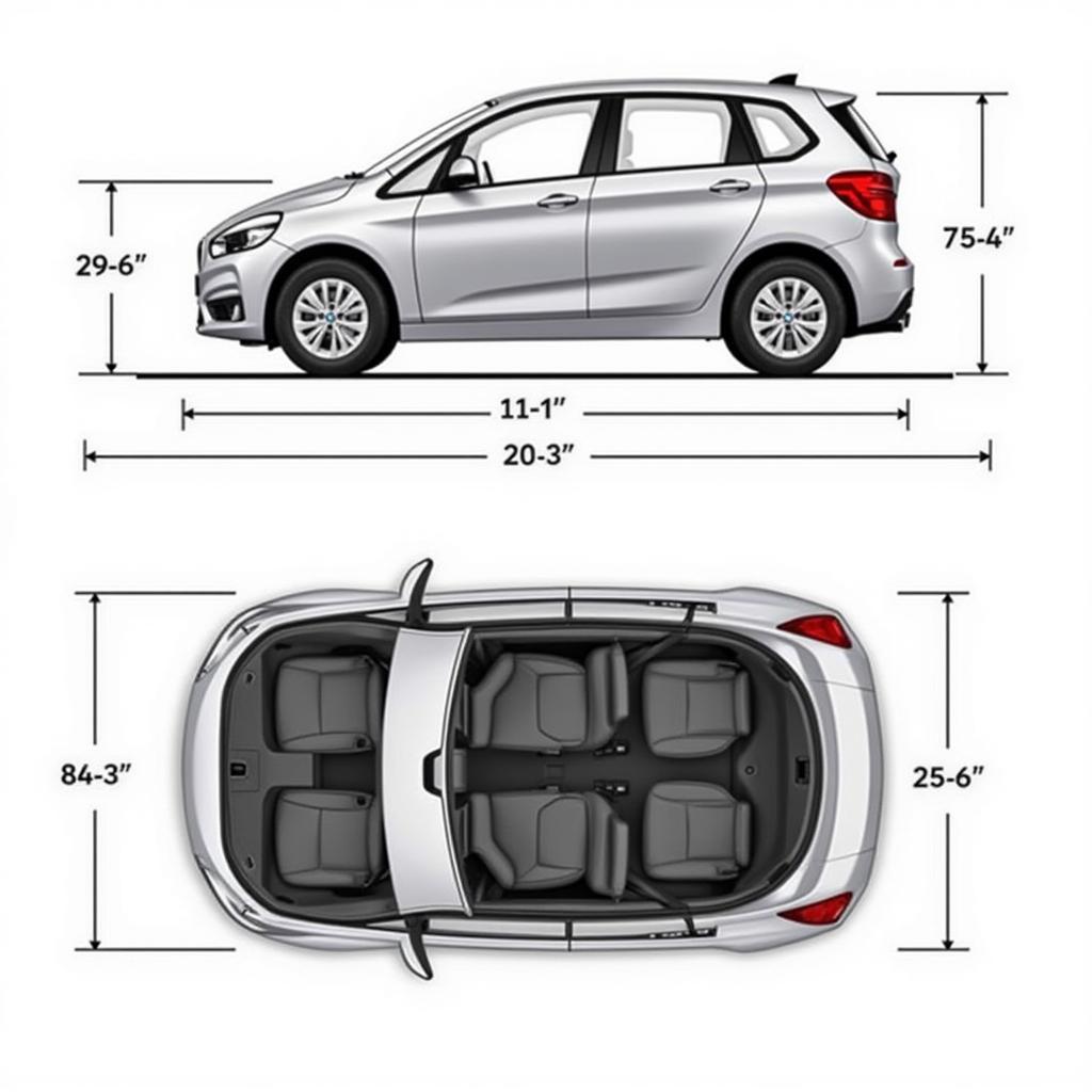 BMW 2er Active Tourer Abmessungen und Kofferraum