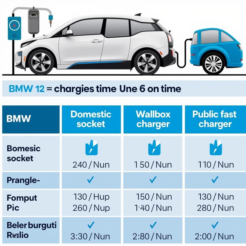 BMW i3 Ladezeit an verschiedenen Ladestationen