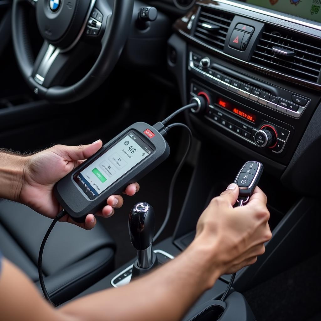 BMW Keyless Go Schlüssel anlernen mit Diagnosegerät