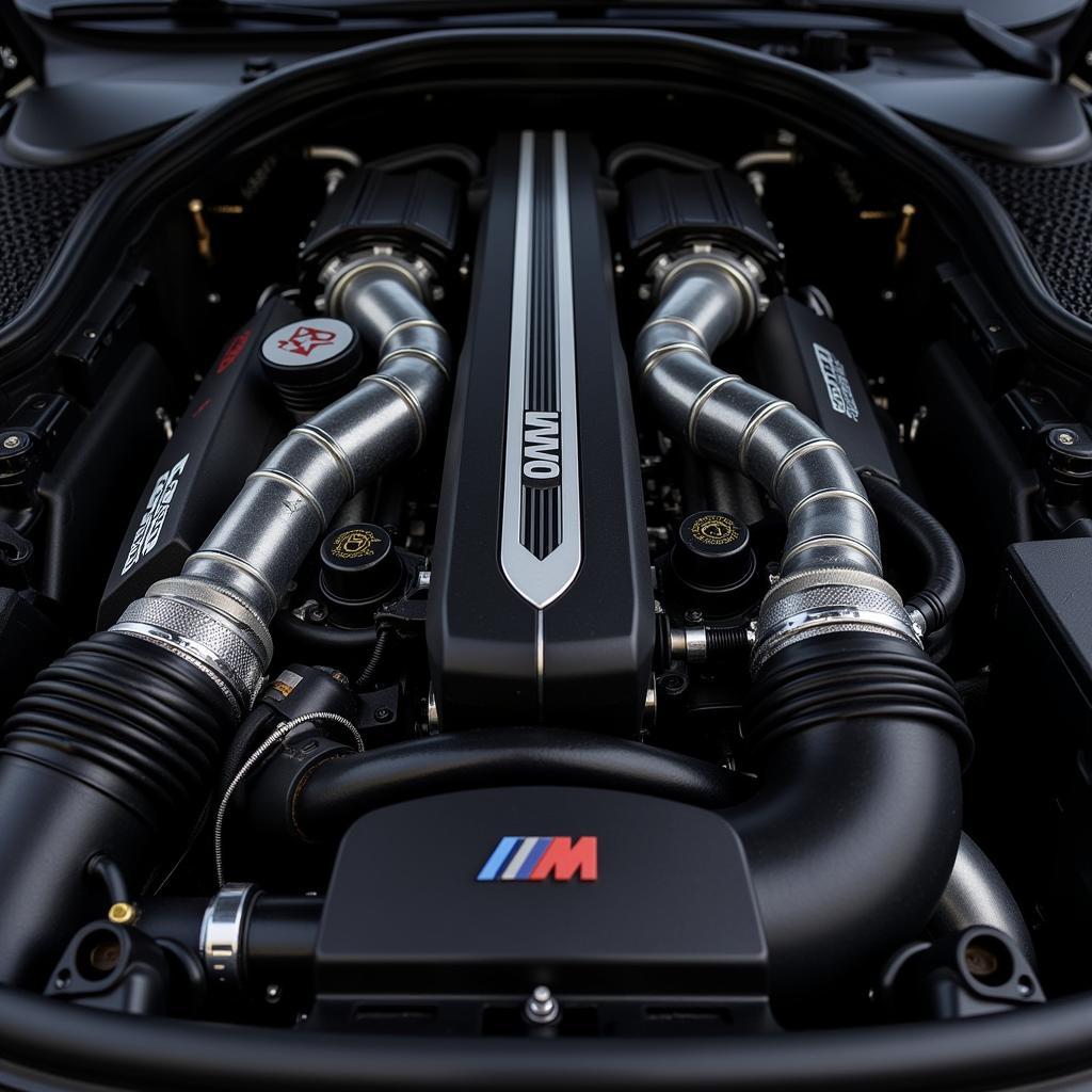 Kraftvoller Motor des BMW M6