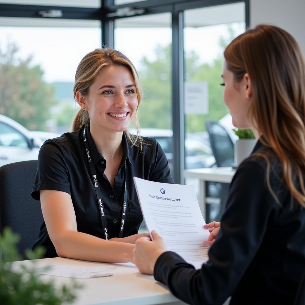 Kundenservice in der BMW Niederlassung Bonn