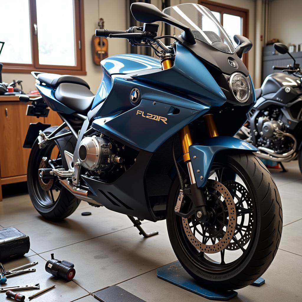 BMW R1150 R in der Werkstatt