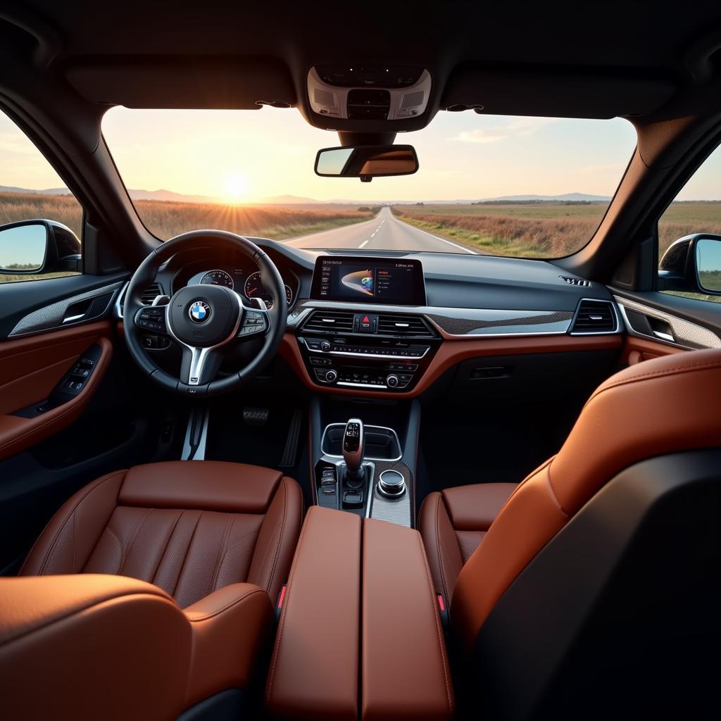 Luxuriöses Interieur des BMW X4 M40