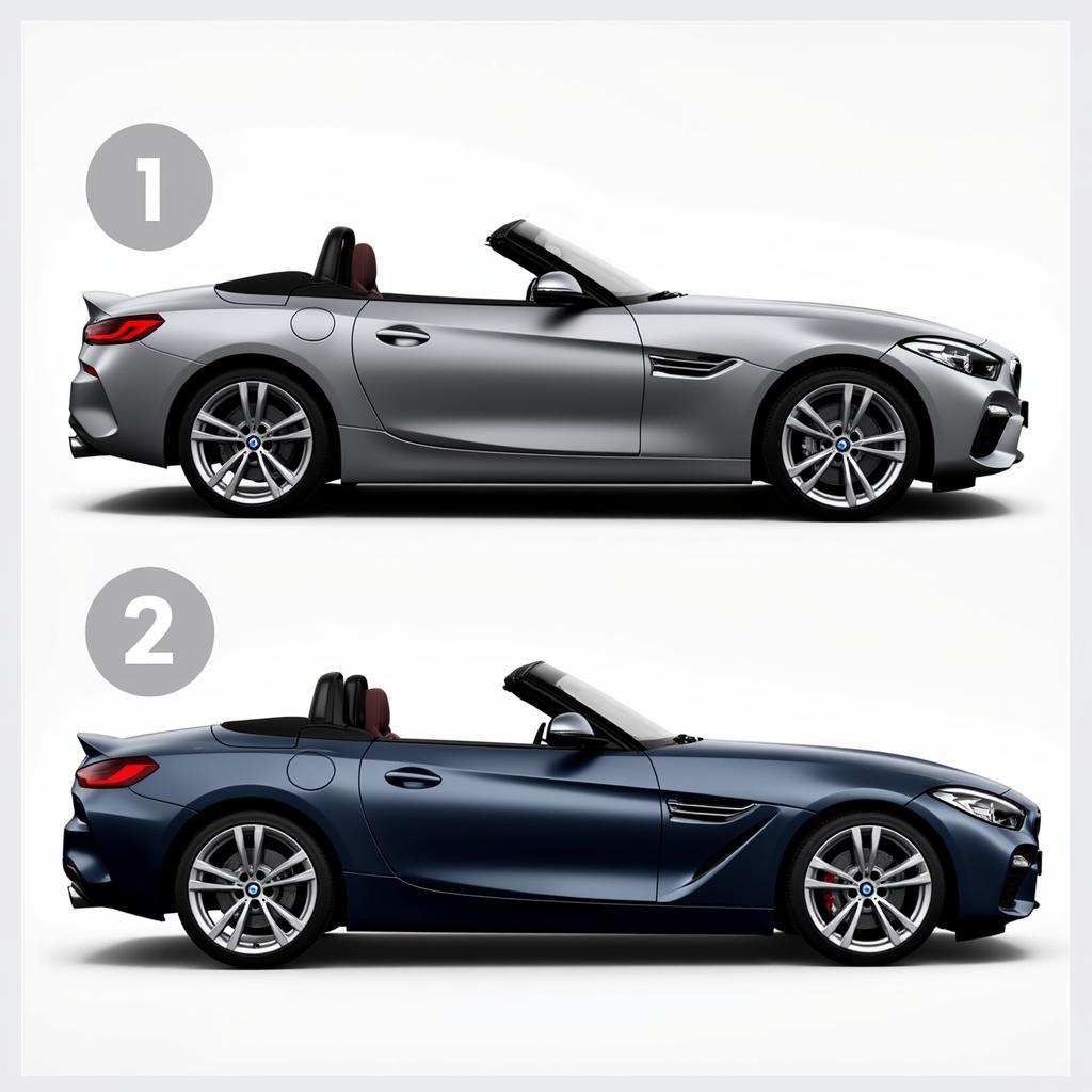 Vergleich zwischen BMW Z4 Roadster und Coupé