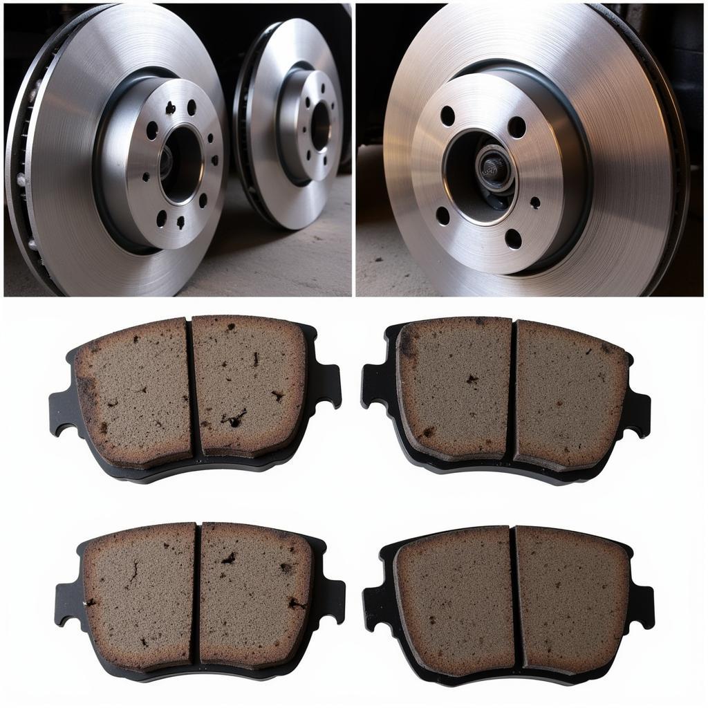 Verschleißerscheinungen an Bremsscheiben und Belägen