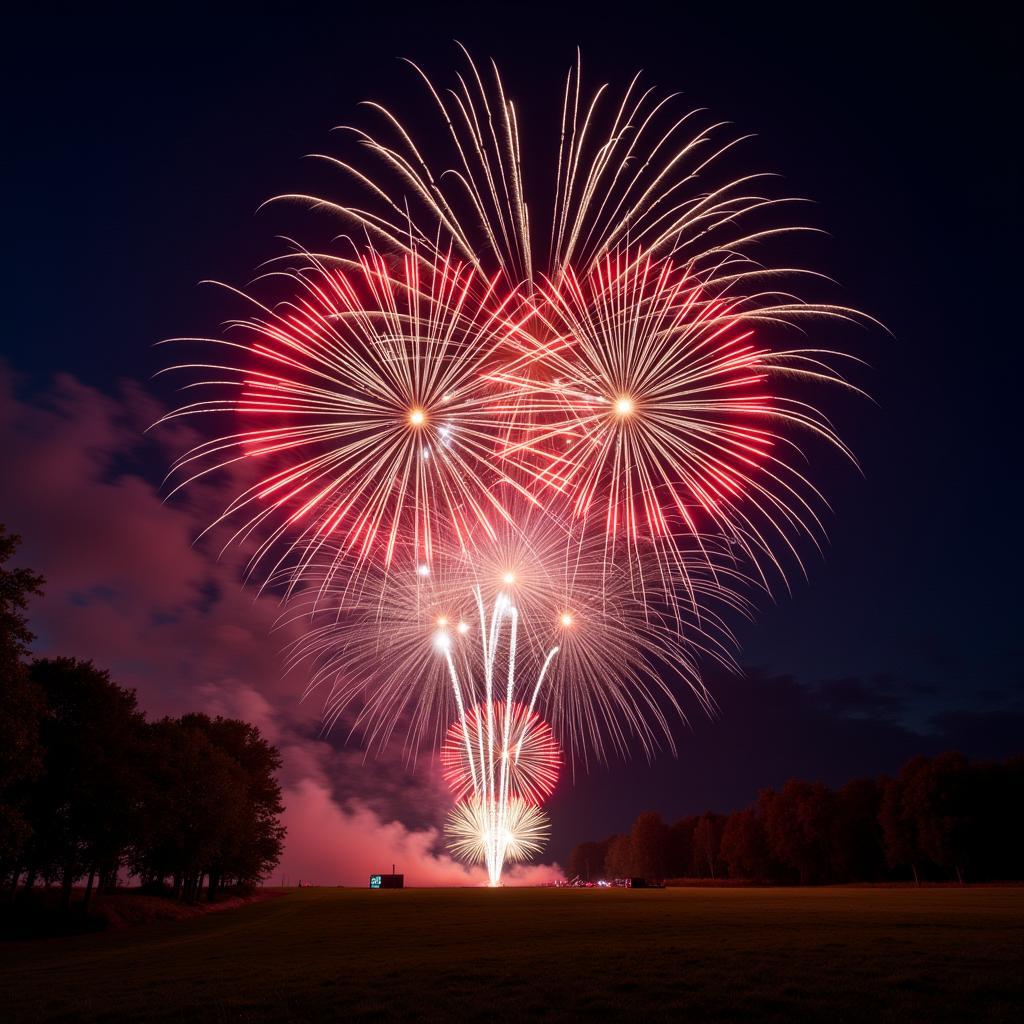 Feuerwerk beim Brunnenfest