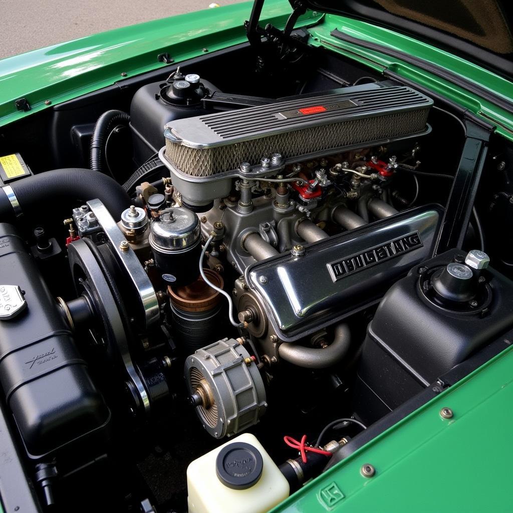 V8-Motor des Ford Mustang Bullitt