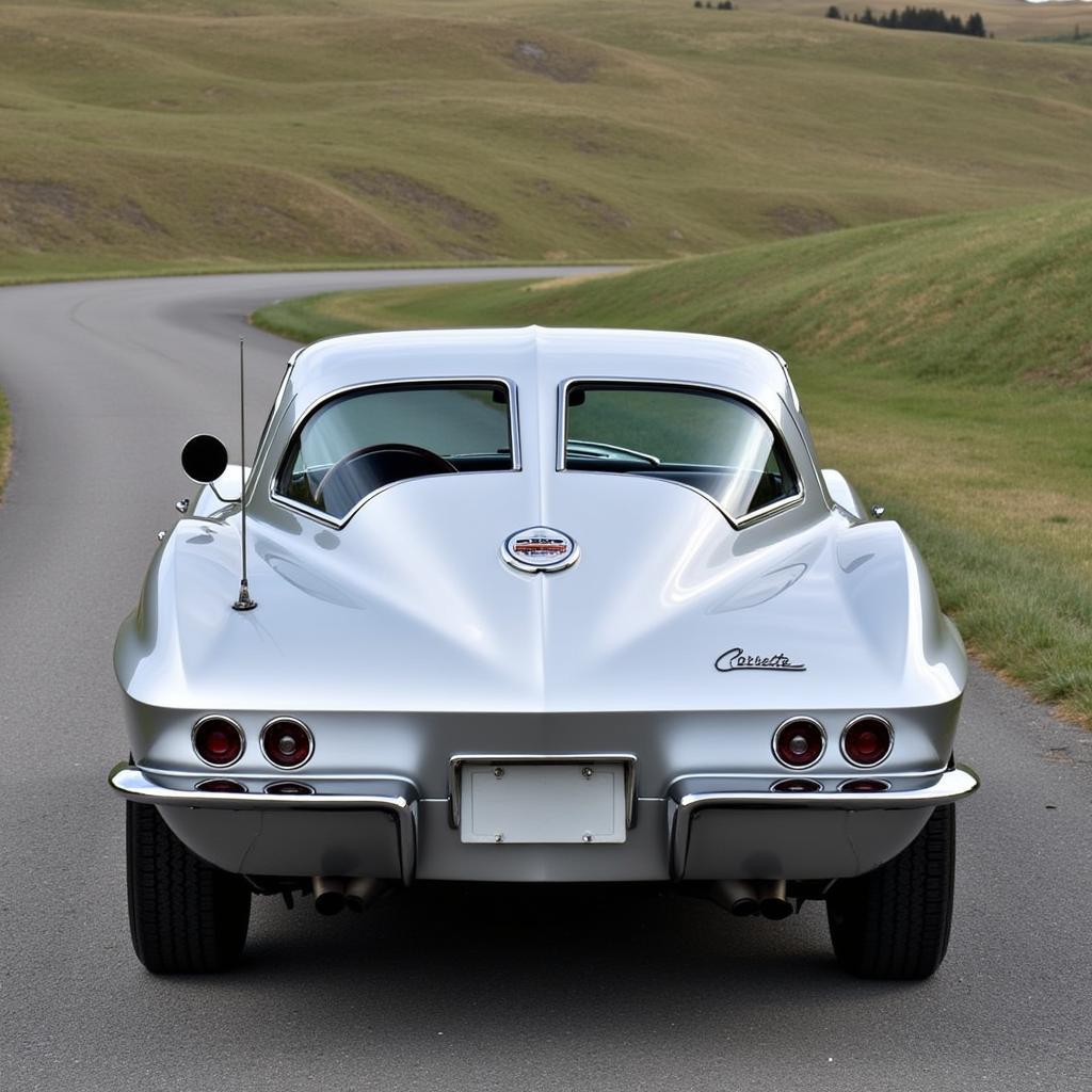 Chevrolet C2 Corvette Sting Ray Design: Ein Blick auf die ikonische Karosserieform und die markanten Designelemente.