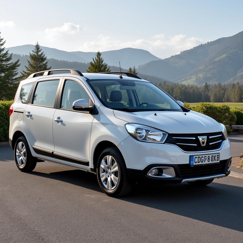 Dacia Lodgy Außenansicht: Ein geräumiger Van, ideal für Familien und Gewerbe.