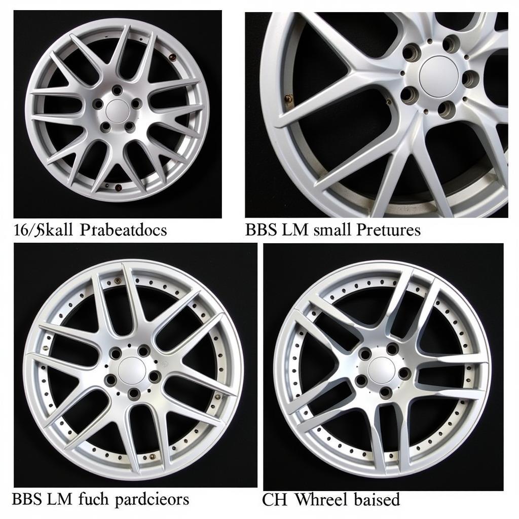 Übersicht verschiedener E36 BBS Felgen Designs: RS, LM, CH