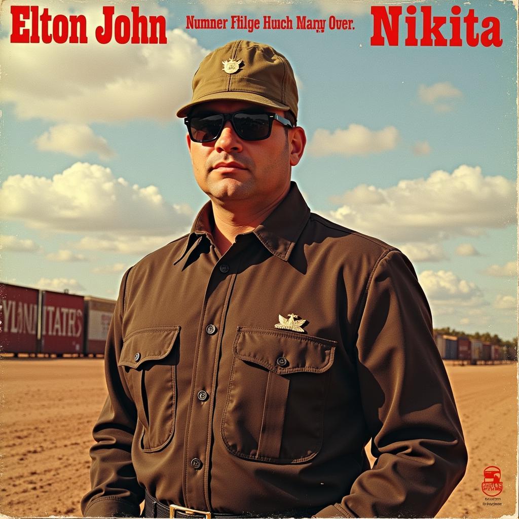 Das Single-Cover von Elton Johns "Nikita"