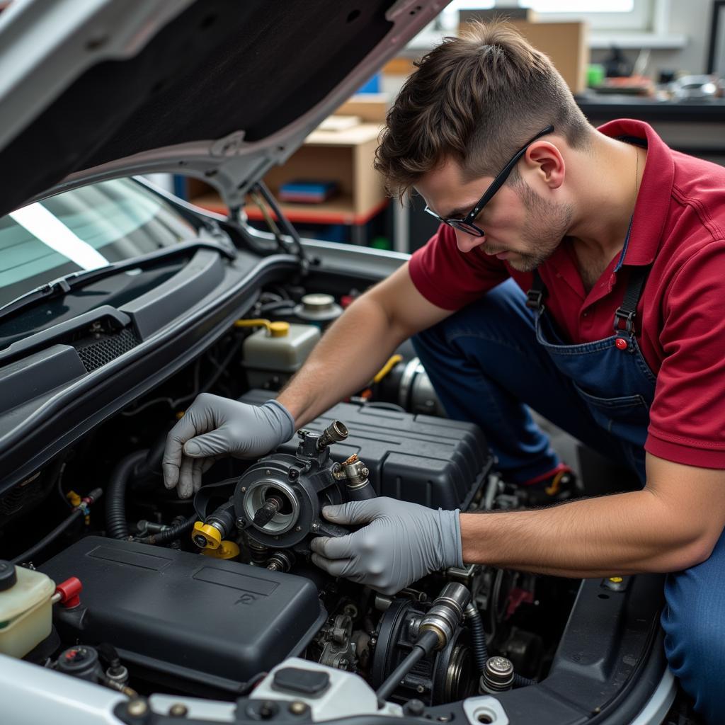 Reparatur von Enhell in der Werkstatt