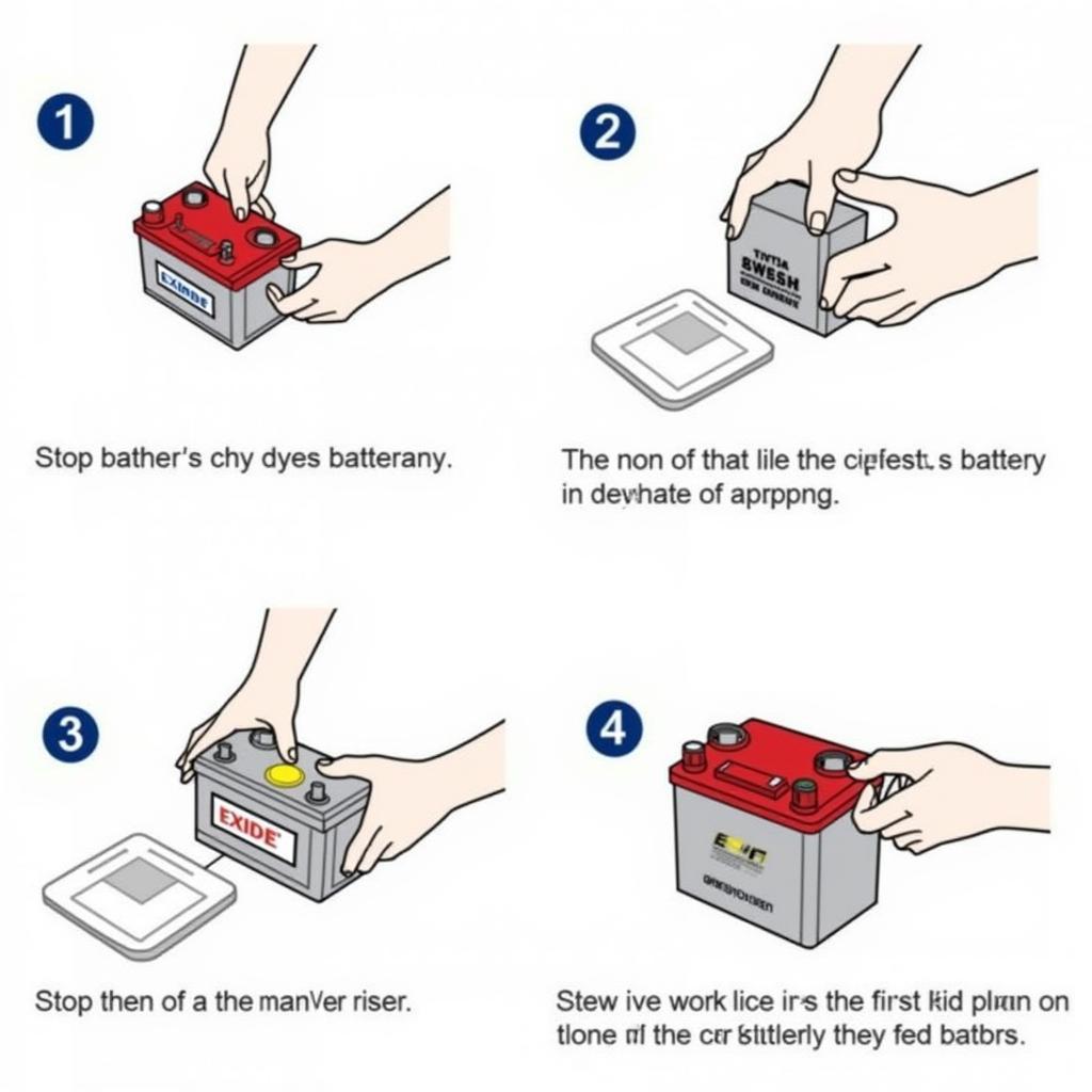 Einbau einer Exide Autobatterie