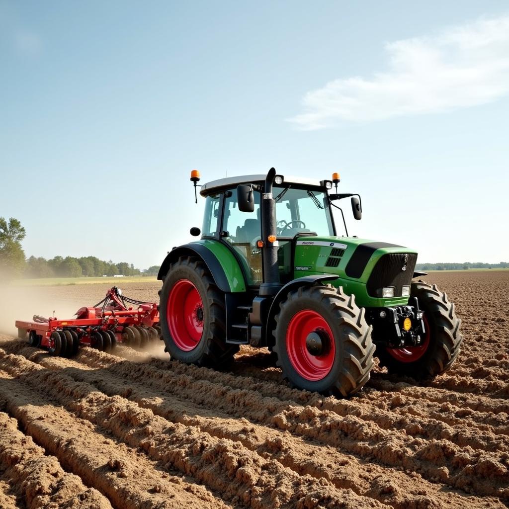 Fendt Traktor beim Pflügen