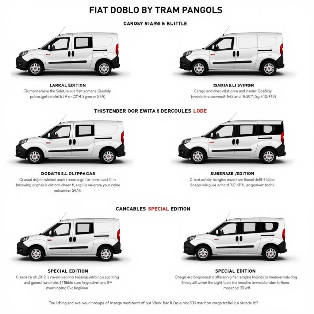 Fiat Doblo Varianten und Ausstattung: Ein Überblick über die verschiedenen Modelle und Ausstattungsoptionen.