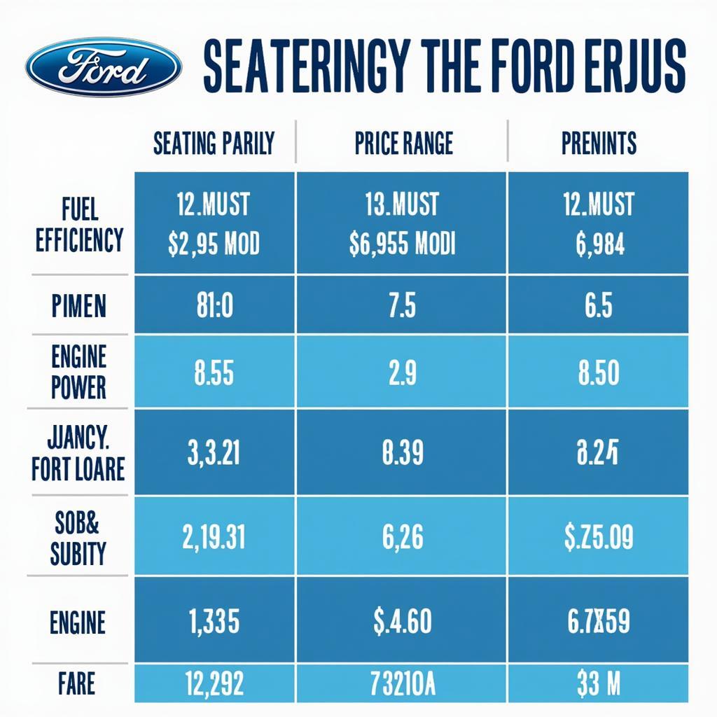 Ford Modelle im Vergleich