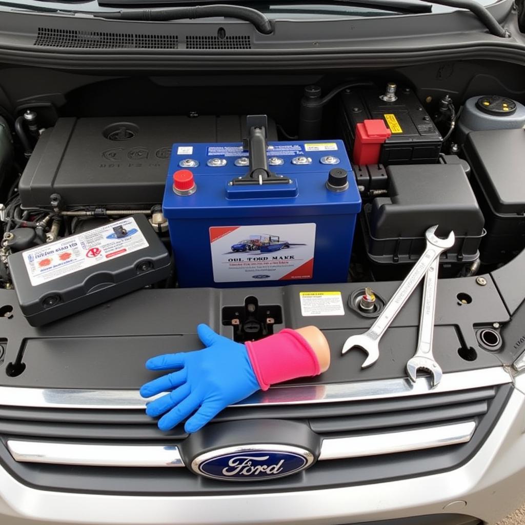 Ford S-Max Batterie Vorbereitung