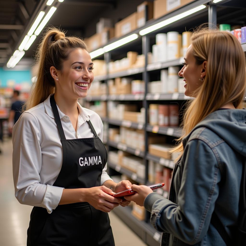 Kundenservice im Gamma Baumarkt