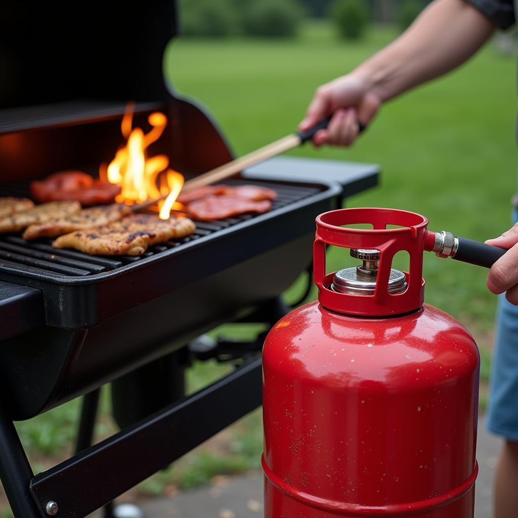 Lebensdauer einer Gasflasche beim Grillen