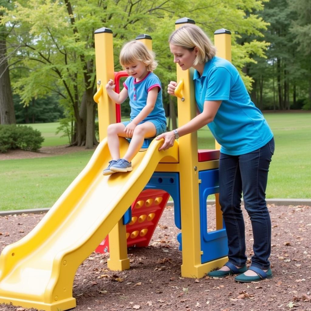 Gebrauchte Kinderrutsche: Sicherheitsprüfung