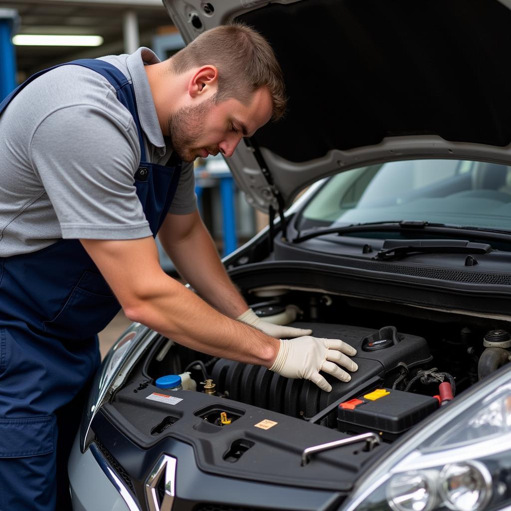 Motorcheck beim gebrauchten Renault Clio