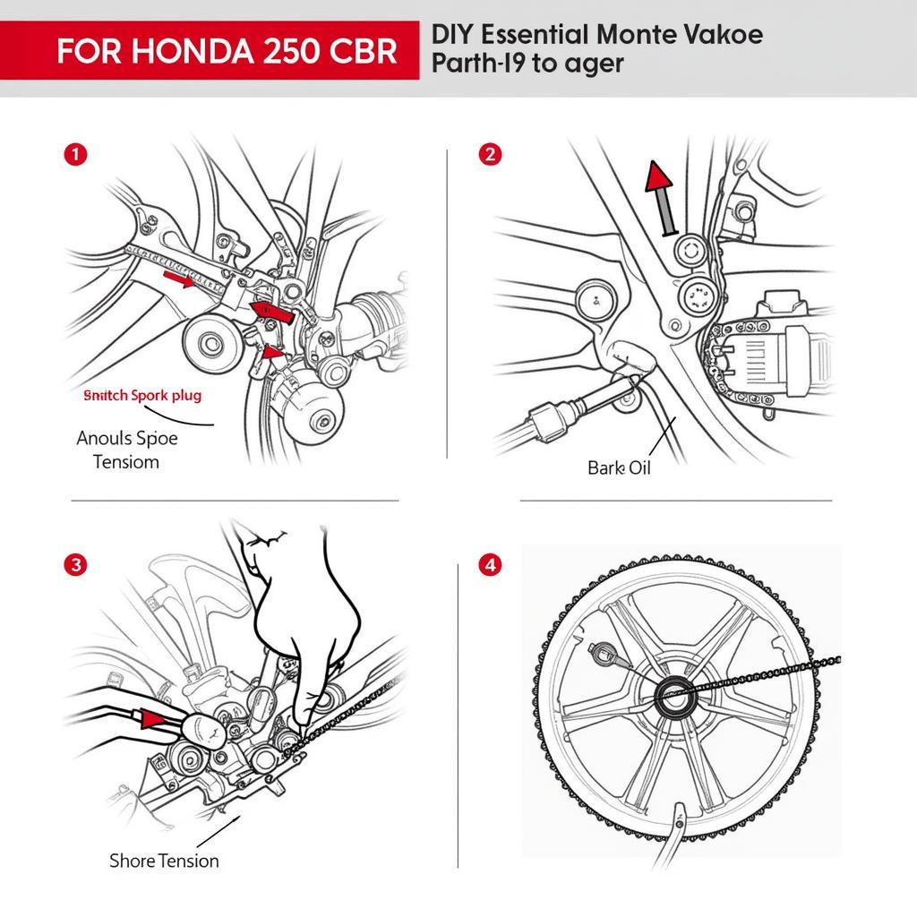 Wartung einer Honda 250 CBR