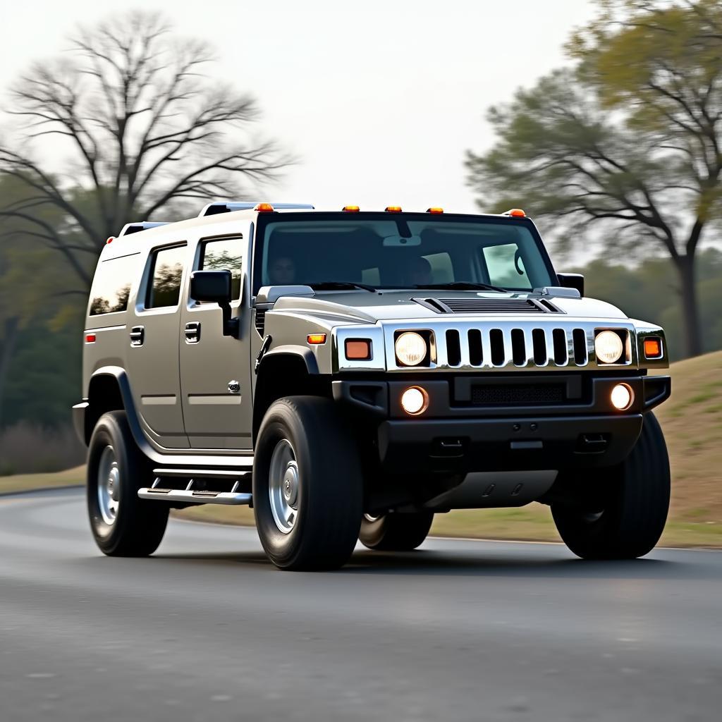 Hummer H2 auf der Straße