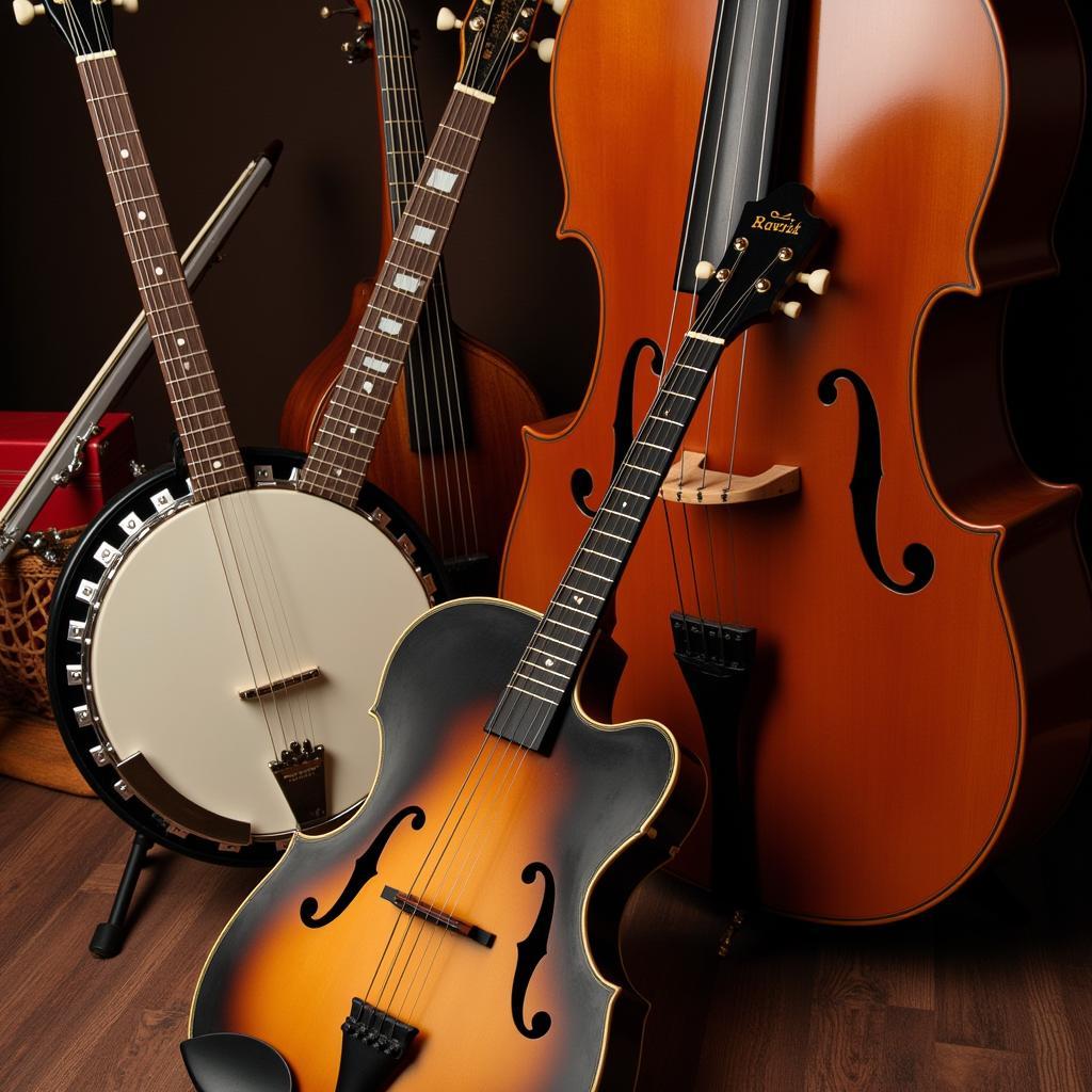 Bluegrass instruments used in the song