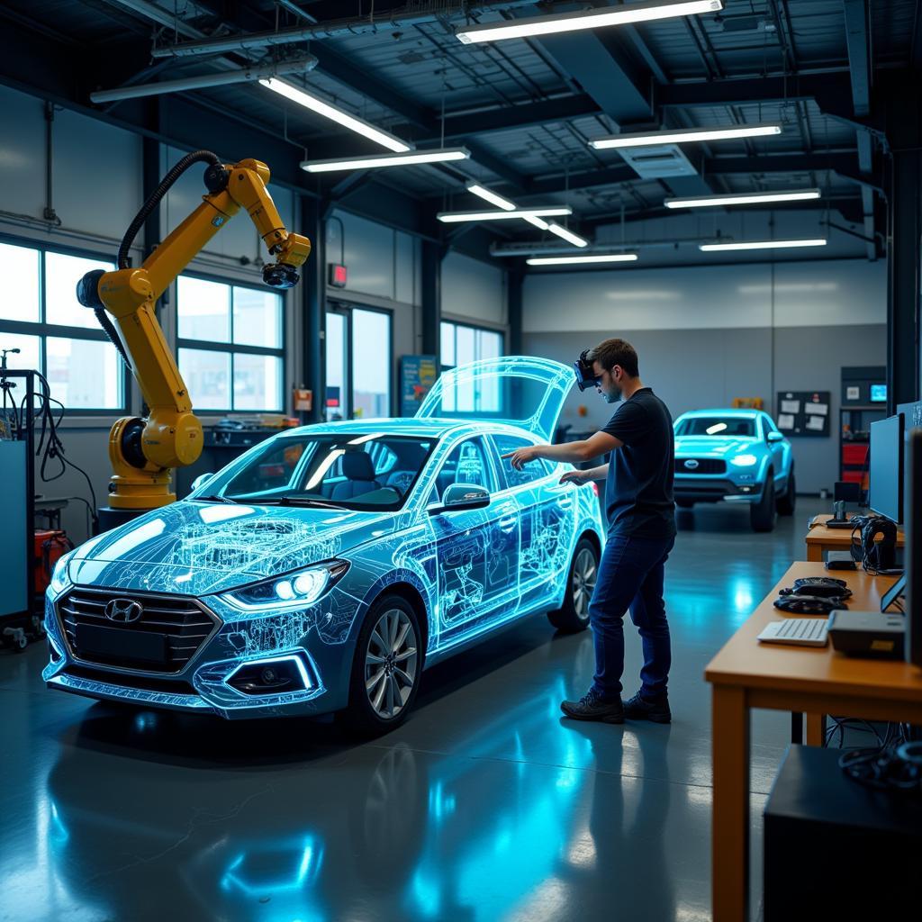 Innovative Technologie in der Autowerkstatt