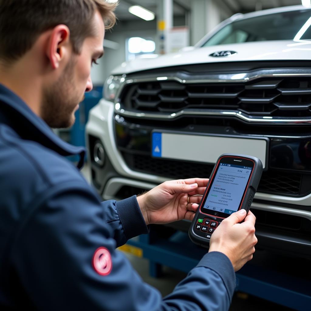 Moderne Kia Diagnosegeräte in Oberhausen Werkstatt