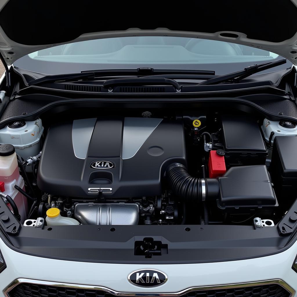 Kia XCeed Platinum Motor - Detaillierte Ansicht des modernen und effizienten Motors.