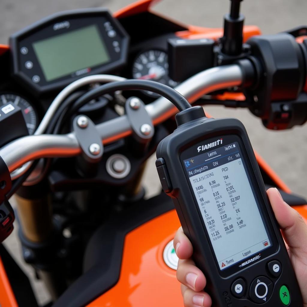 KTM 990 SMT Fehlercodes lesen mit Diagnosegerät