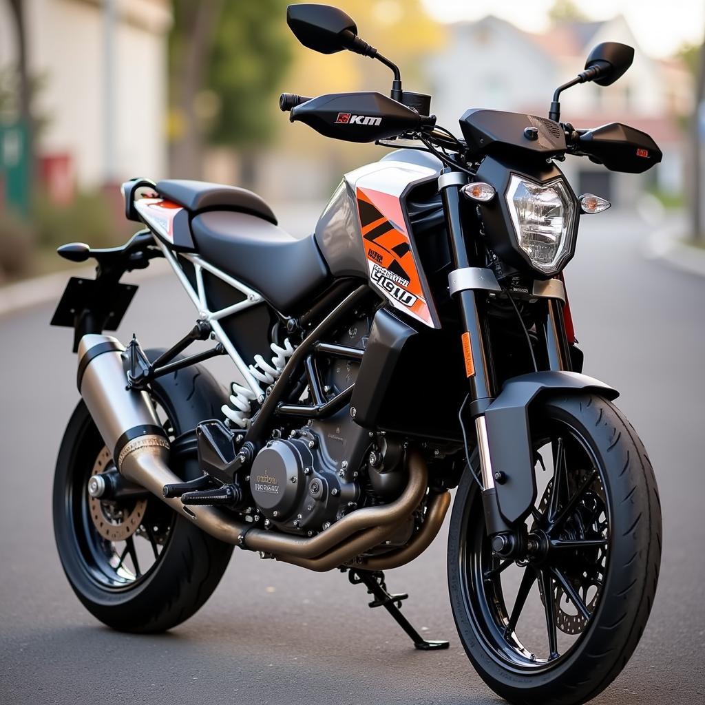 KTM 990 Supermoto mit Sport-Auspuff