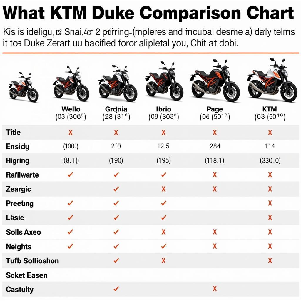 KTM Duke Modelle Vergleich