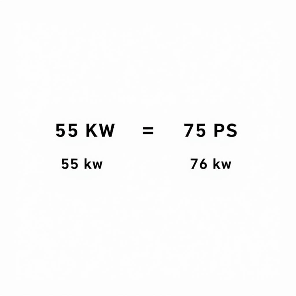 KW-PS Umrechnungstabelle